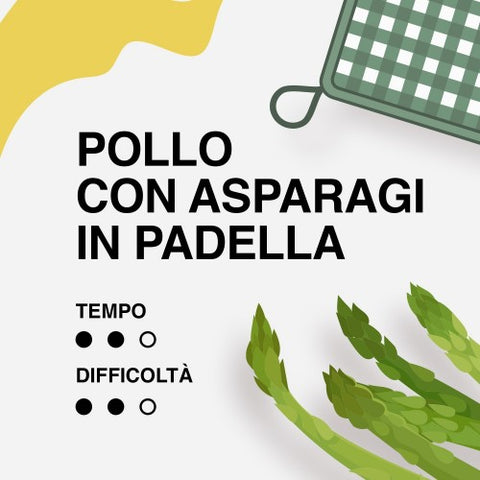 POLLO CON ASAPARAGI IN PADELLA