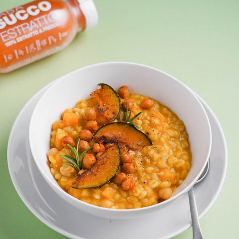 ORZOTTO CON CECI, ZUCCA E PAPRIKA