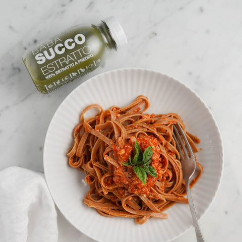 SPAGHETTI DI GRANO SARACENO CON RAGù DI TOFU