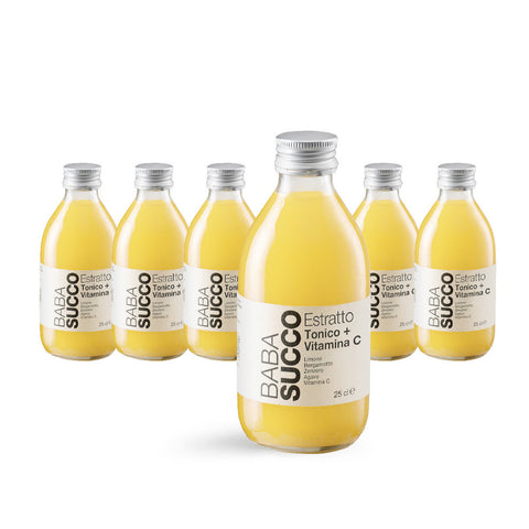 6 BABA TONICO + VITAMINA C IN VETRO 250ml