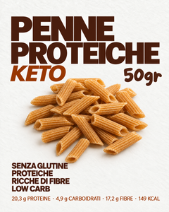 Pasta proteica / Penne keto | 50 g | Senza glutine
