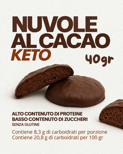 Nuvole al Cacao Keto | 40 g | Senza glutine
