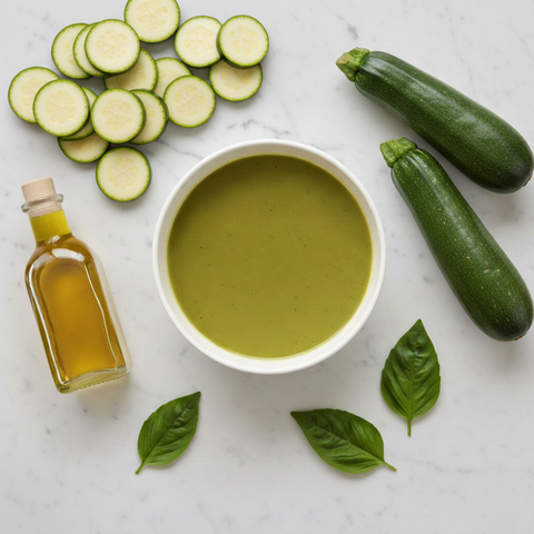VELLUTATA Zucchine e Basilico + PANE a fette proteico KETO