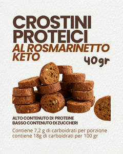 Crostini Proteici al Rosmarino Keto | 40 g