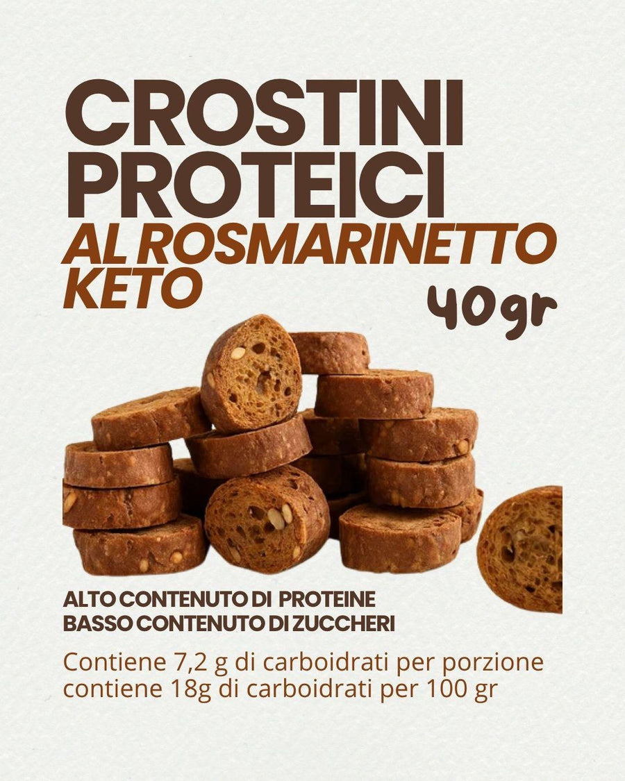 Crostini Proteici al Rosmarino Keto | 40 g