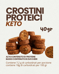 Crostini Proteici Keto | Naturale | 40 g