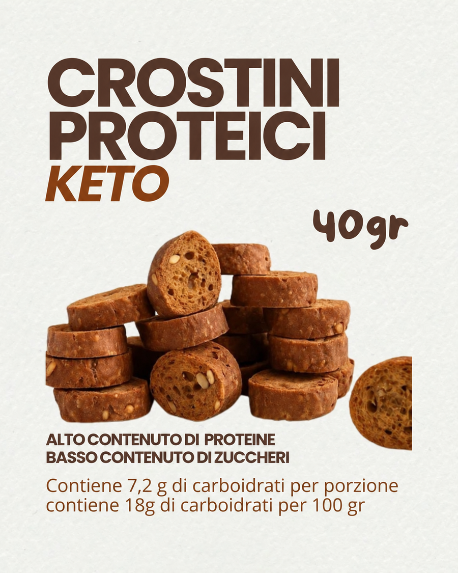 Crostini Proteici Keto | Naturale | 40 g