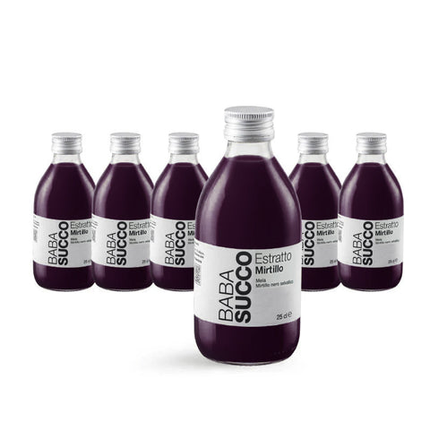6 BABA MIRTILLO in VETRO 250ml