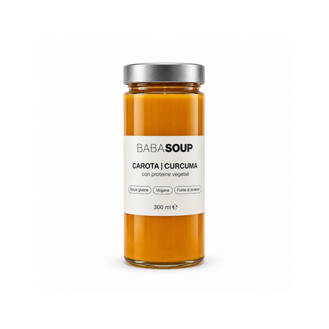 Vellutata Carote e Curcuma con proteine vegetali | 300 ml