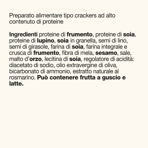CRACKERS INTEGRALI PROTEICI KETO 40 g - 6 Confezioni