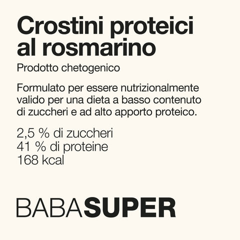 CROSTINI PROTEICI AL ROSMARINO KETO 40 g - 6 Confezioni