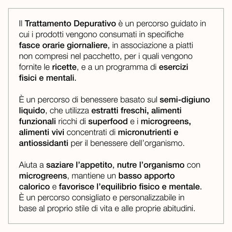 TRATTAMENTO DEPURATIVO CON MICROGREEN 3 giorni