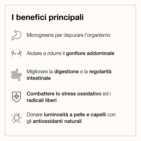 TRATTAMENTO DEPURATIVO CON MICROGREEN 3 giorni