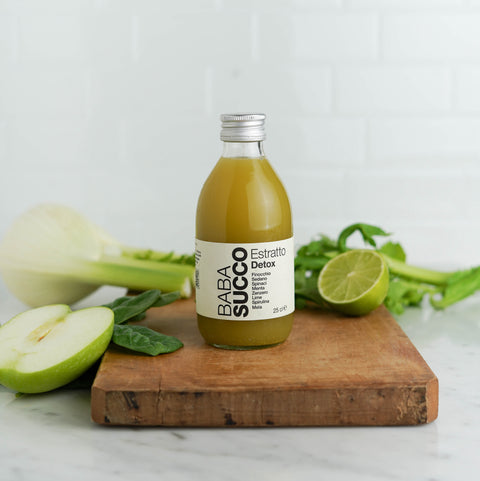 estratto detox 250 ml con frutta babasucco