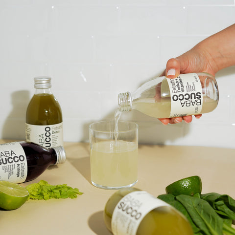 estratto tonico 250 ml babasucco con bicchiere