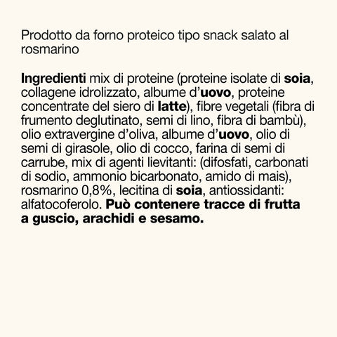 GRISSINI PROTEICI AL ROSMARINO senza glutine KETO 30 g