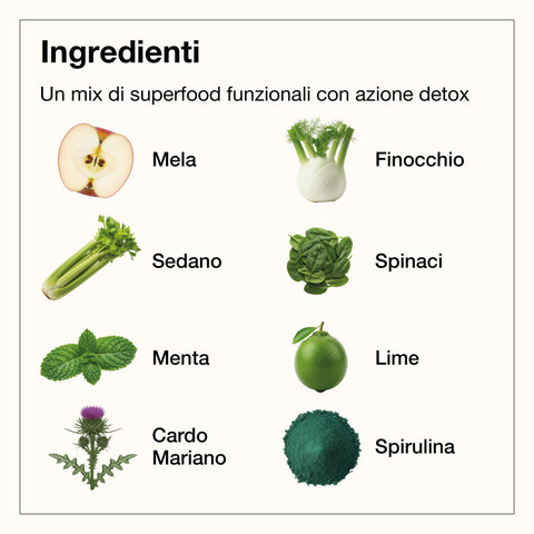 ESTRATTO DETOX 500 ml - 5 PZ - COLD PRESSED