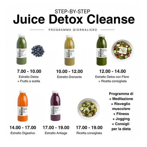 Juice Detox Cleanse - Estratti Cold Pressed | N°5 x 500 ml