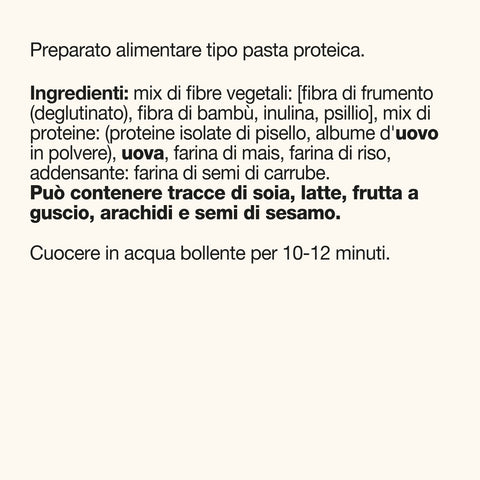 PASTA PROTEICA / TAGLIATELLE KETO senza glutine  45 g - 6 Confezioni