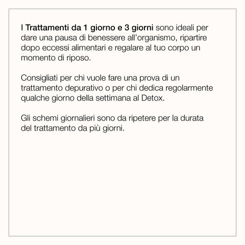TRATTAMENTO DETOX 6 giorni - 42 pezzi