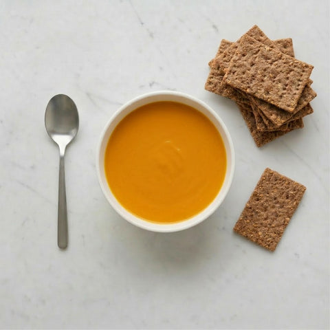 VELLUTATA Carote e Curcuma + CRACKERS Integrali Proteici KETO