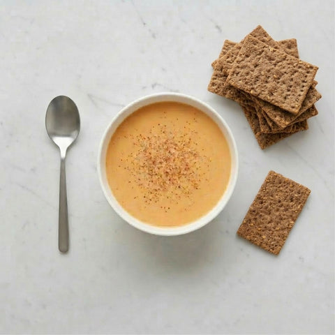 VELLUTATA Zucca e Noce moscata + CRACKERS integrali proteici KETO
