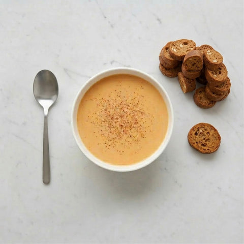 VELLUTATA Zucca e Noce moscata  + CROSTINI proteici KETO