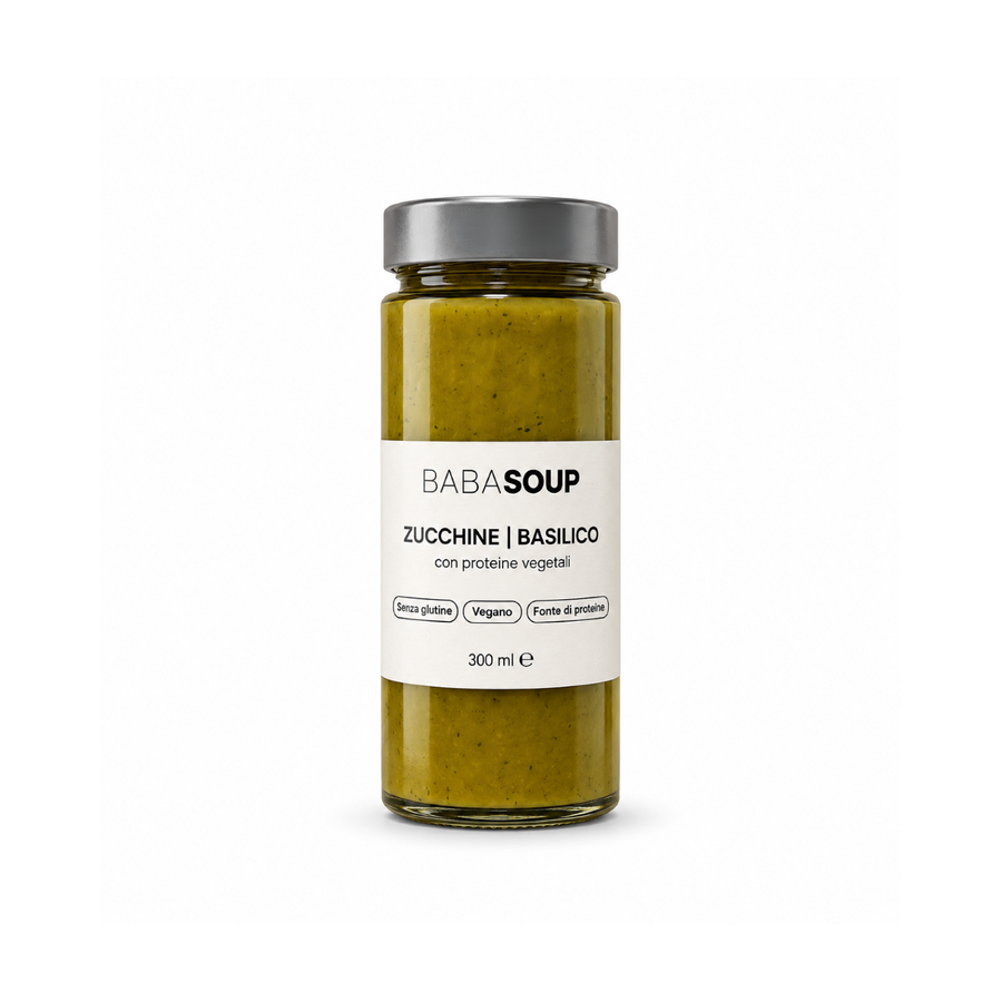 Vellutata Zucchine e Basilico con proteine vegetali | 300 ml